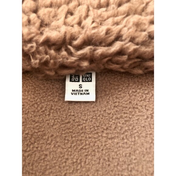 NWOT Uniqlo Pile-Lined Fleece Teddy Coat Size Small - Picture 10 of 11